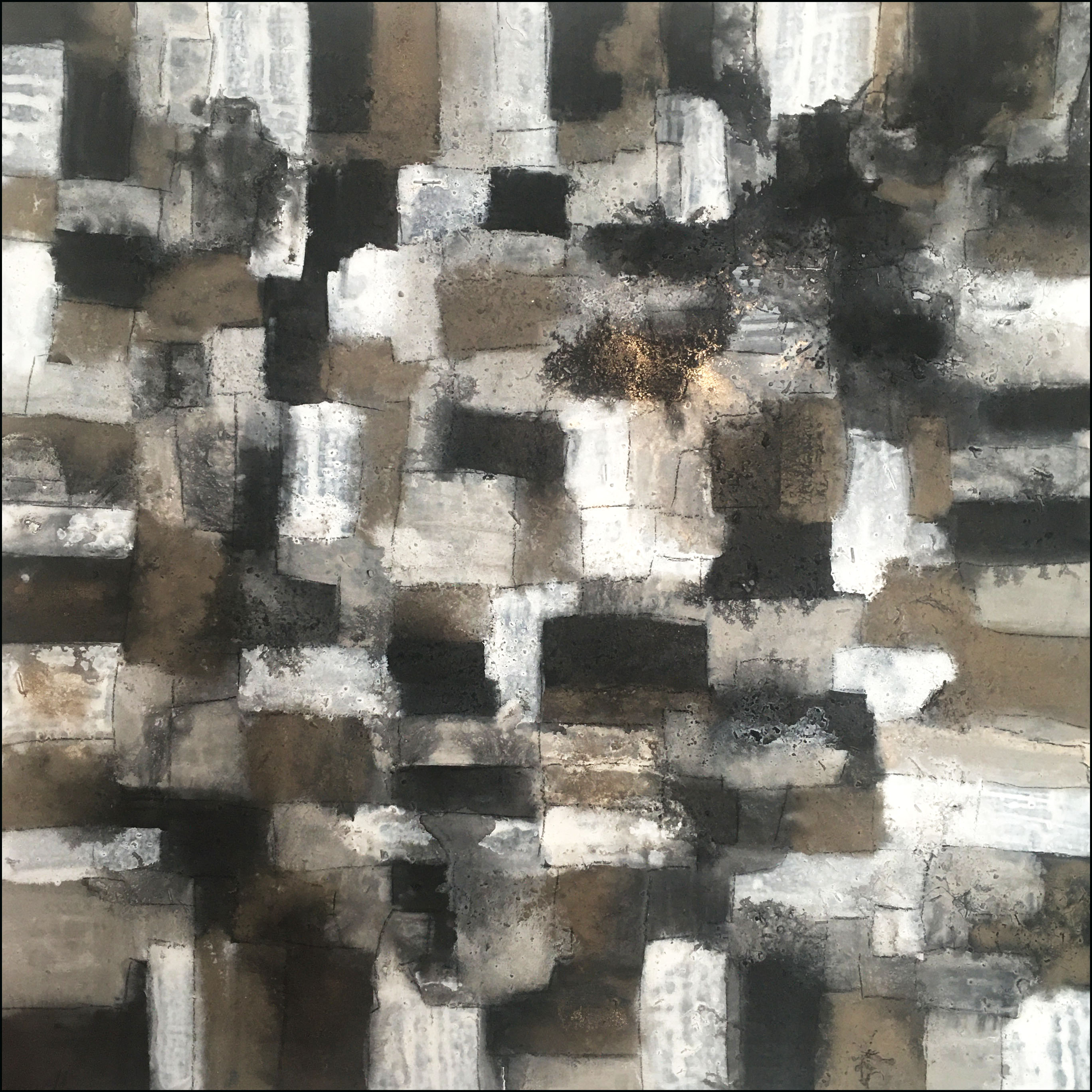 Modernes Acrylbild mit Struktur