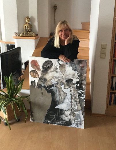 Cornelia Hauch abstrakte moderne kaufen, Künstlerin, moderne malerei, mischtechnik, bild, gemälde, 