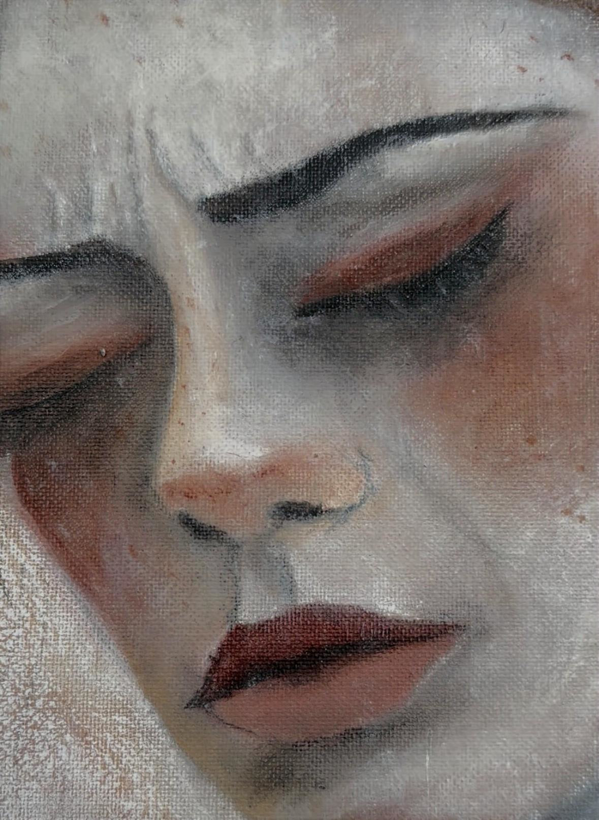 Handgemaltes Bild über emotionalen Schmerz und inneres Weitergehen
