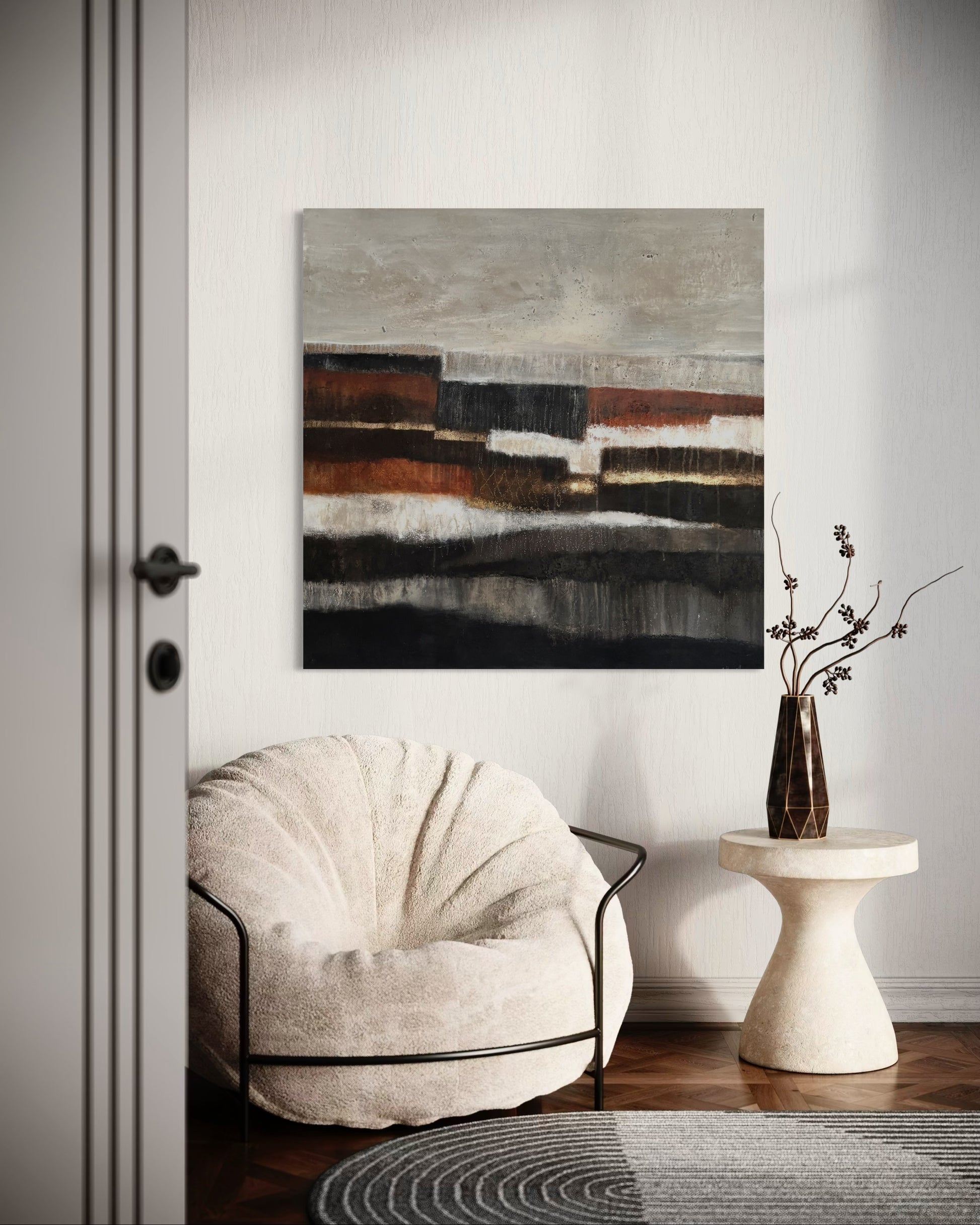 Originalgemälde mit fühlbarer Textur, harmonischer Farbpalette und handwerklicher Tiefe