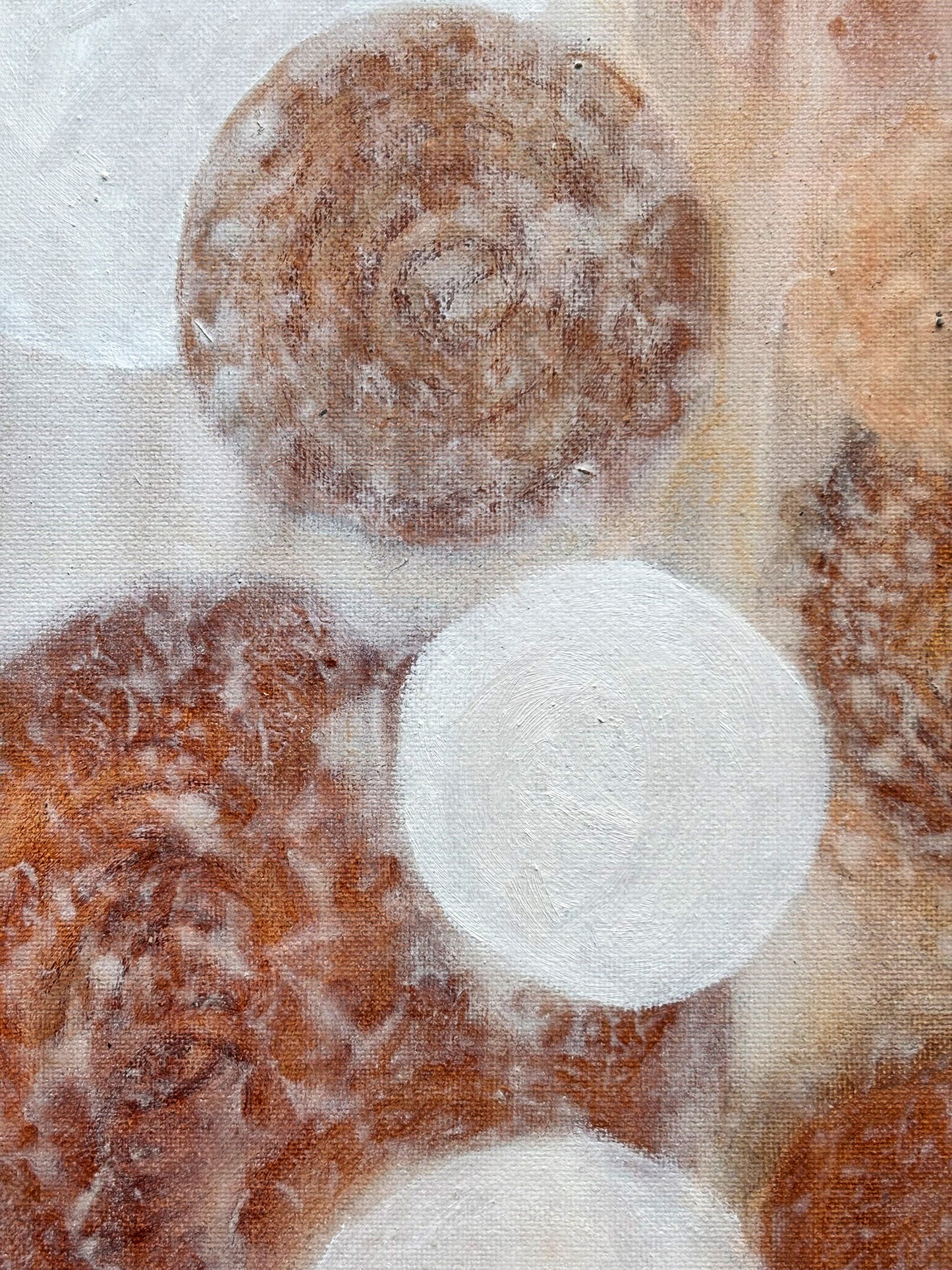 Modernes abstraktes Kunstwerk inspiriert von stillen Momenten, inneren Bildern und Visionen