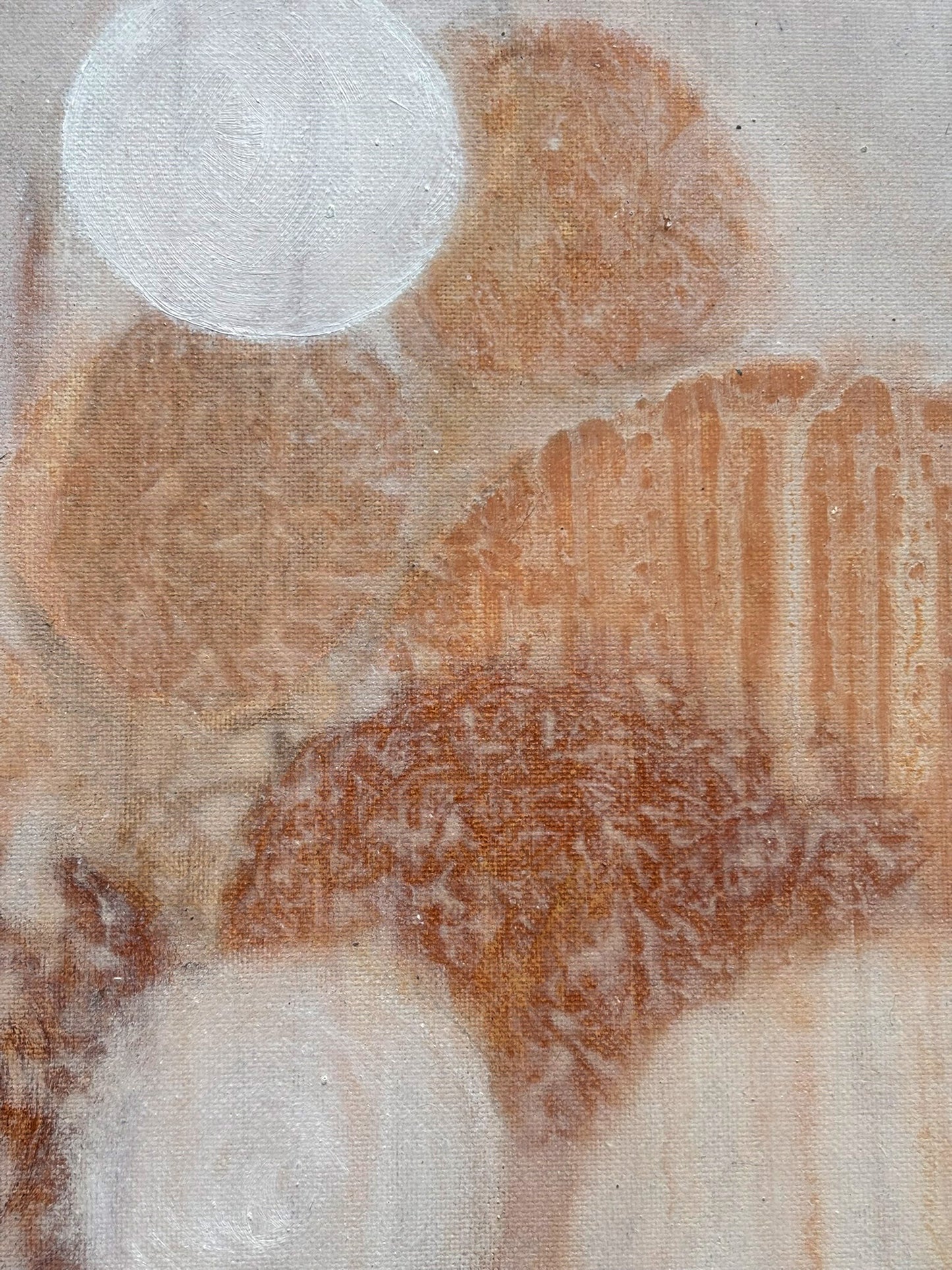 Abstraktes Originalbild über Innenwelten, Visionen und stille Gedankenprozesse