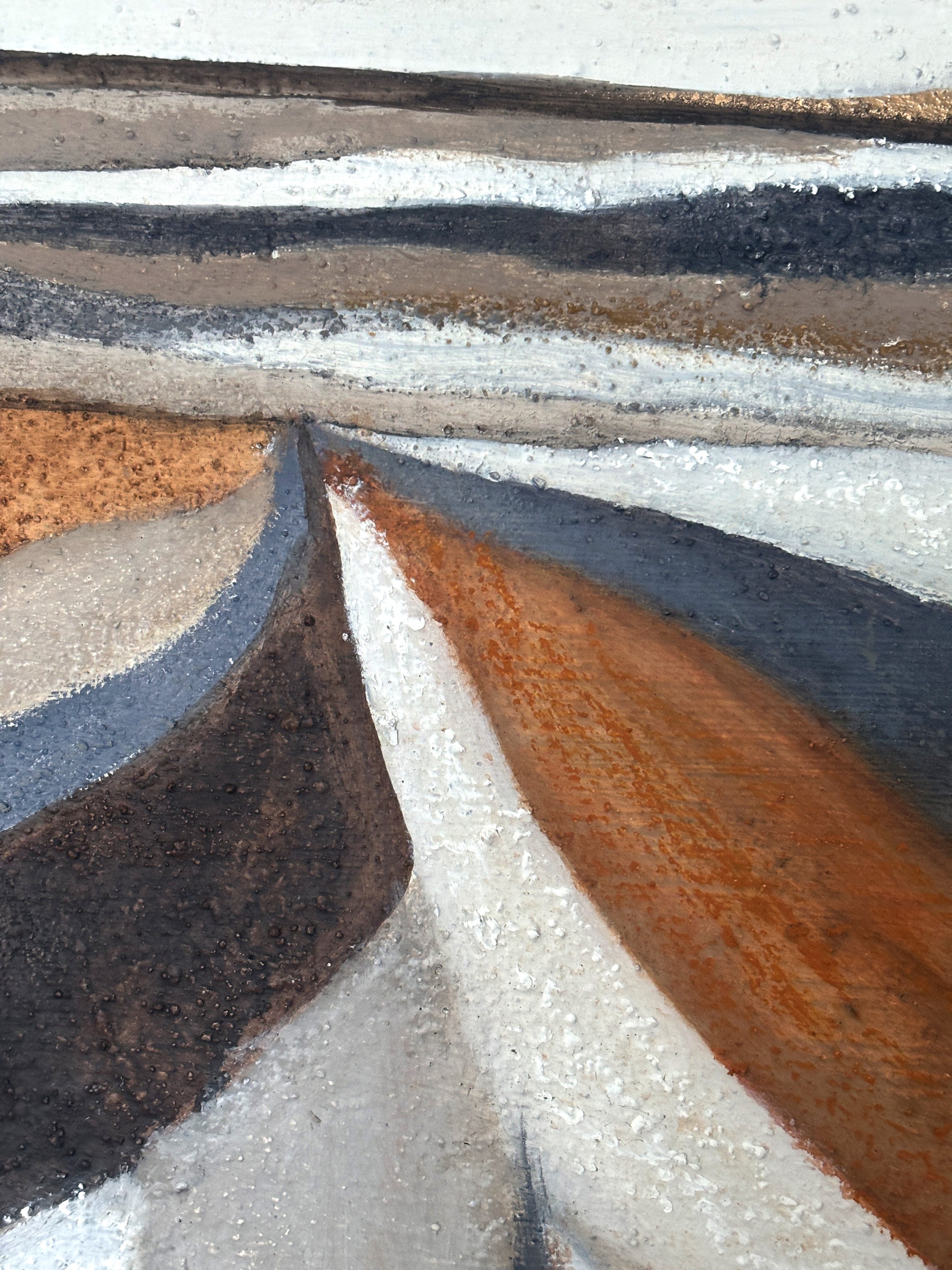 „Hochwertige Mischtechnik aus Acryl- und Ölfarben: Ein langlebiges, handgemaltes Einzelstück für die Wand.“