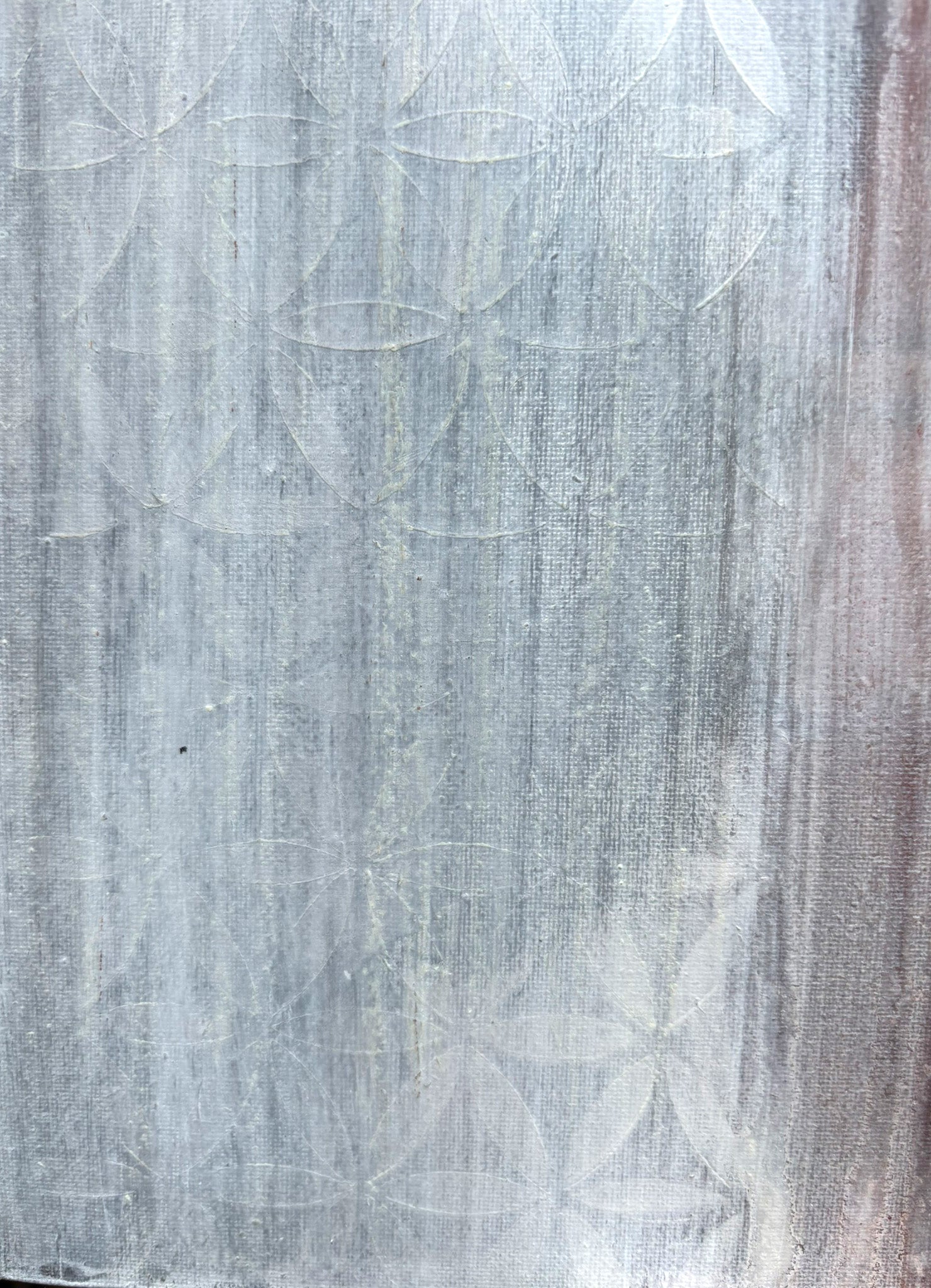 Zeitgenössisches Porträt mit verschwimmenden Linien und Mixed Media Struktur