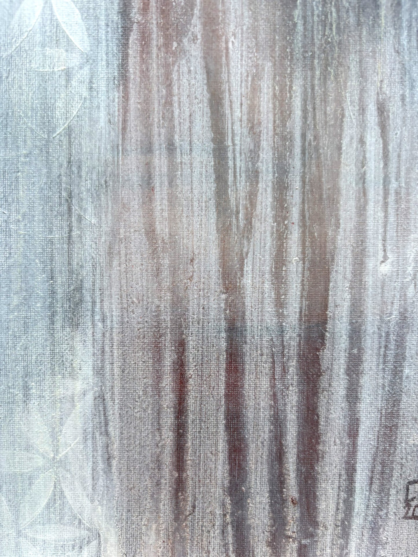 Frauenfigur im Rückzug mit feinen Übergängen und leiser, innerer Bewegung