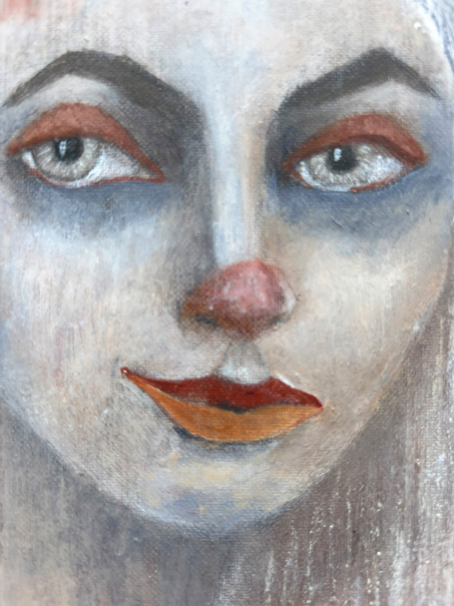 Originalkunst auf Leinwand mit Thema Rückzug und Abgrenzung