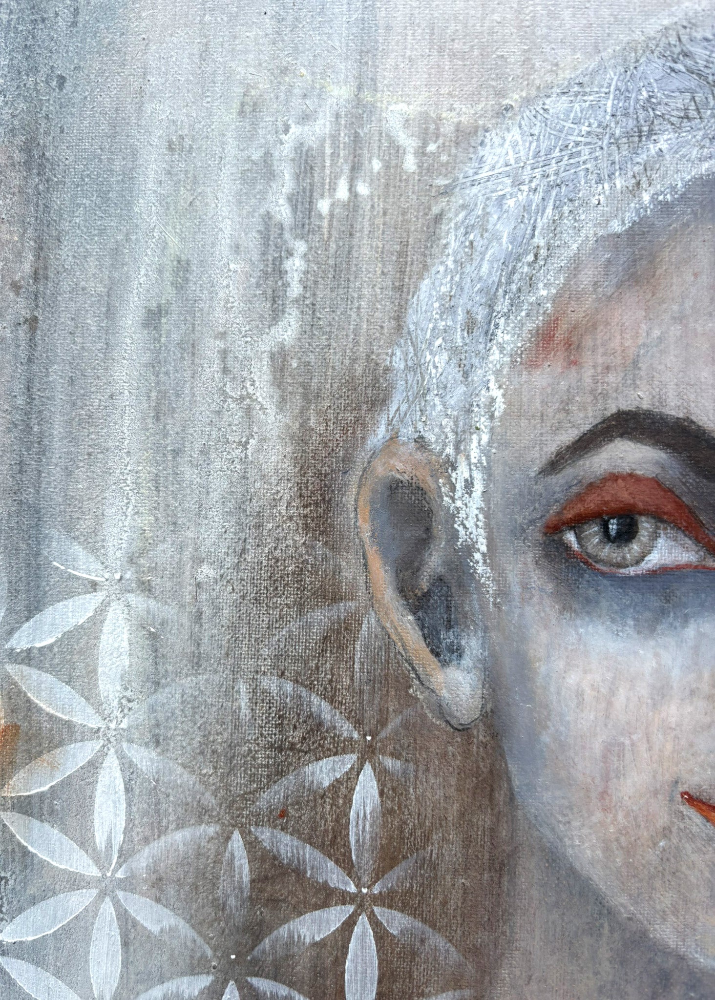 Handgemaltes Bild über Schutz und emotionale Distanz