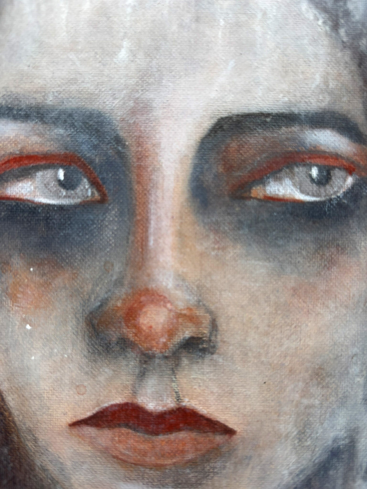 Abstraktes Kunstwerk über Erkenntnis und Täuschung mit emotionaler Tiefe