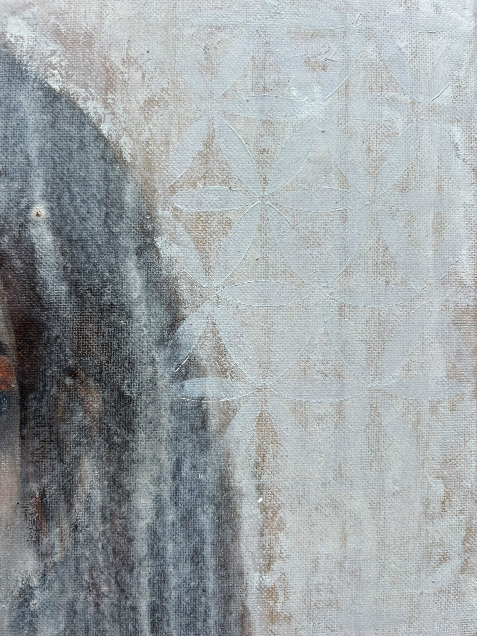 Modernes Originalbild über den Augenblick, in dem Illusion und Realität auseinanderfallen