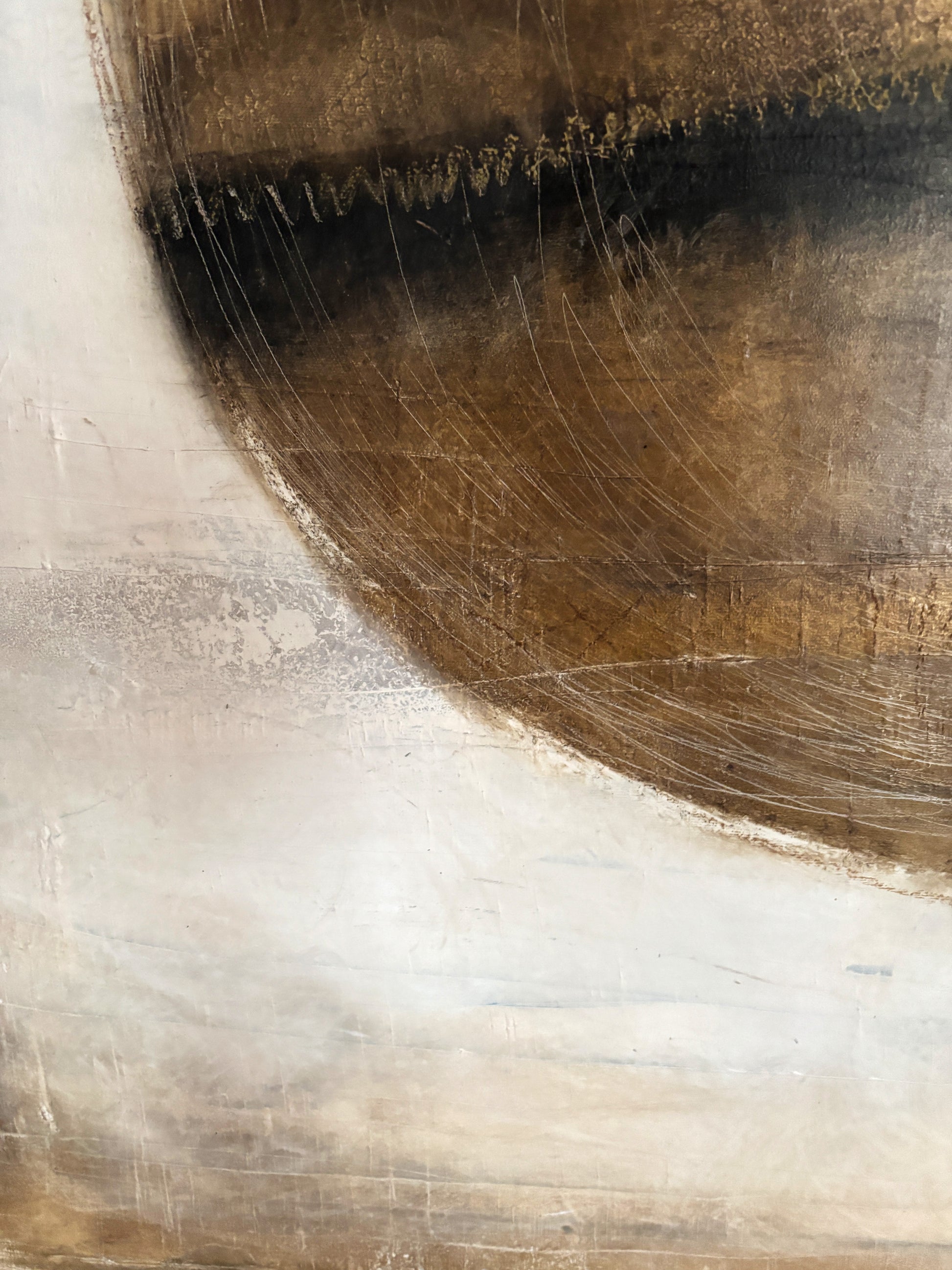 Haptische Wandkunst Ölfarben und Reliefstruktur auf Leinwand.