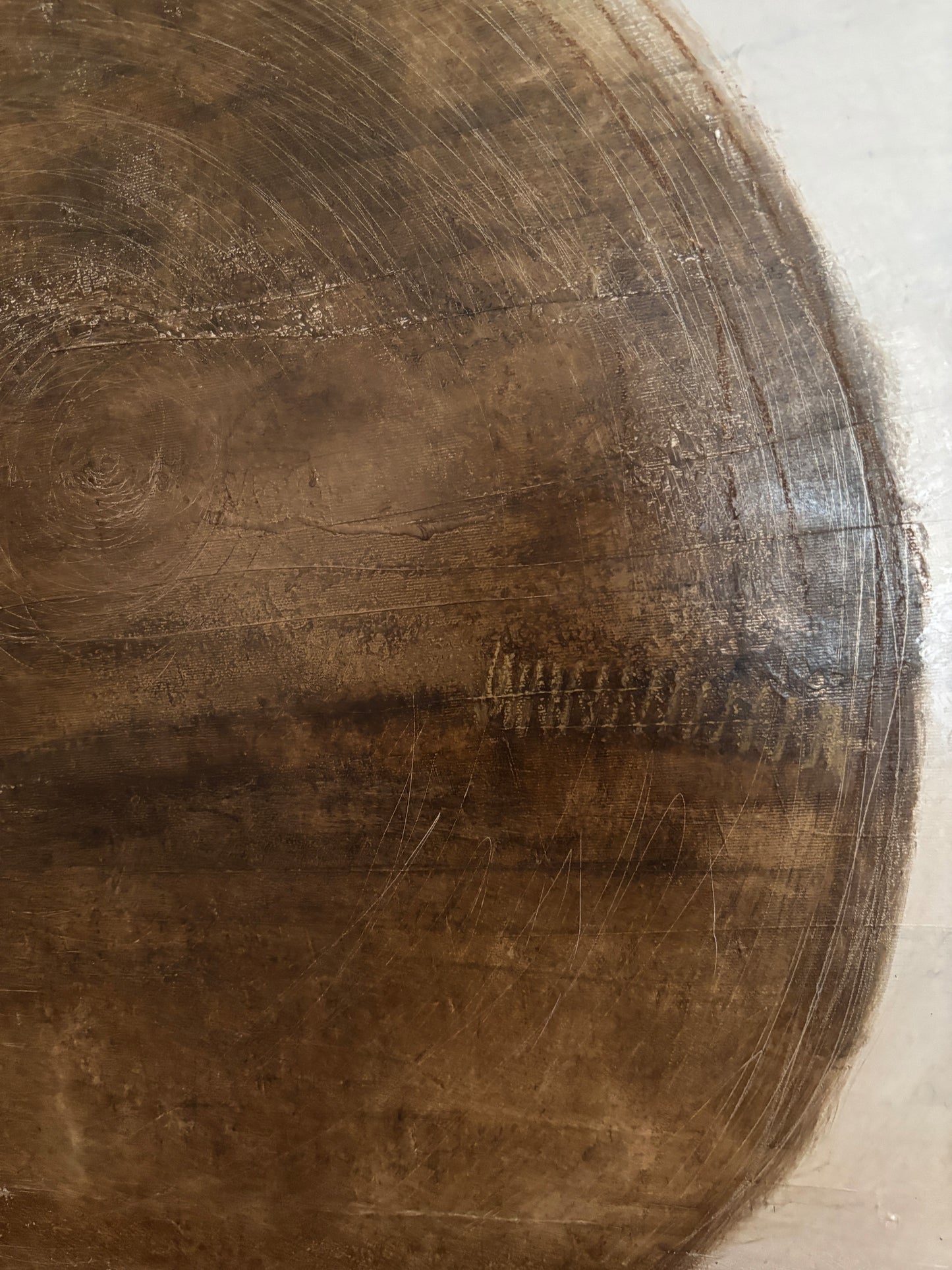 Strukturkunst Naturtöne inspiriert durch Wabi-Sabi Design 120x100 cm.