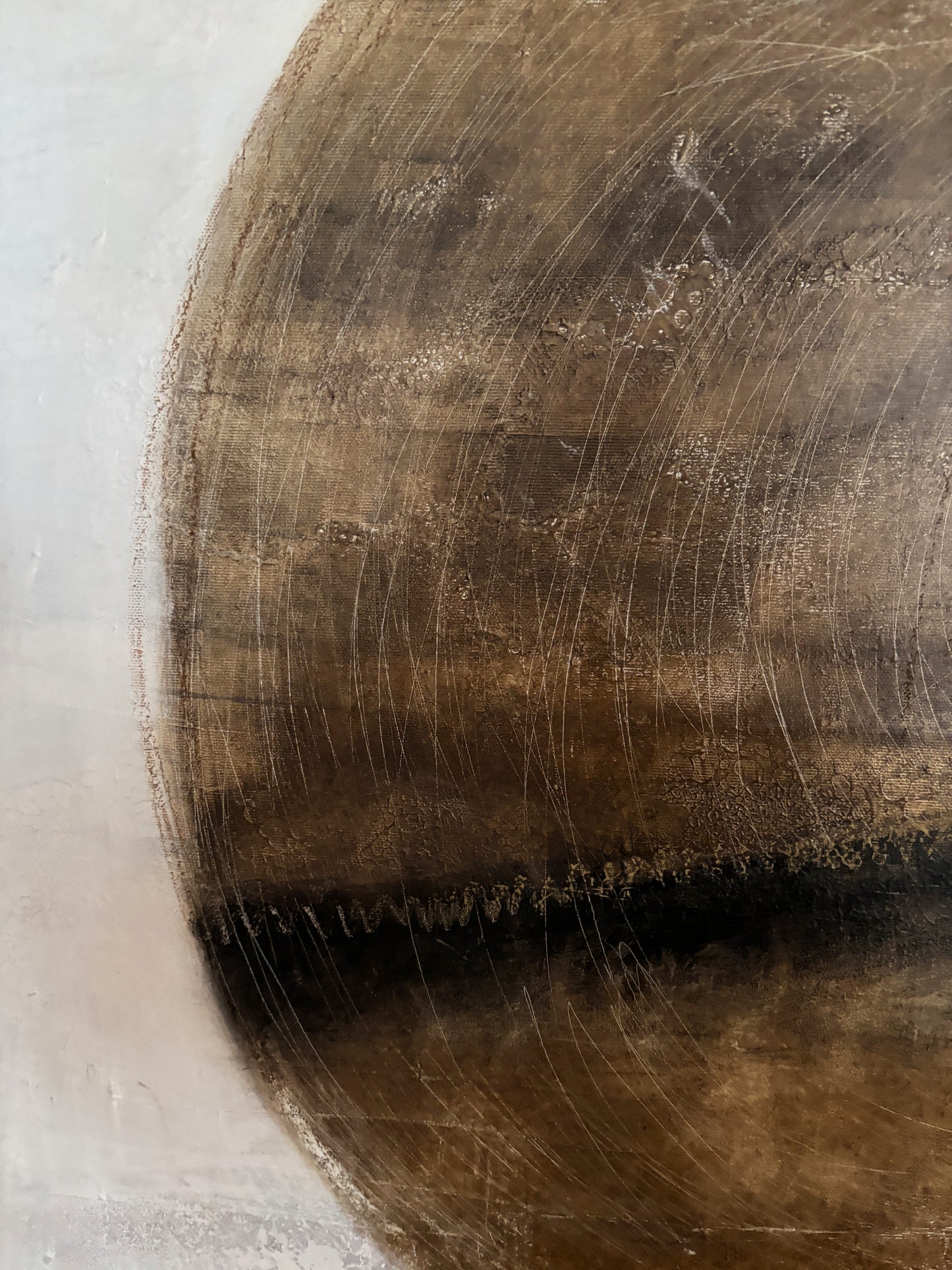 Kunst für Achtsamkeit abstraktes Ölbild mit Fokus-Wirkung.