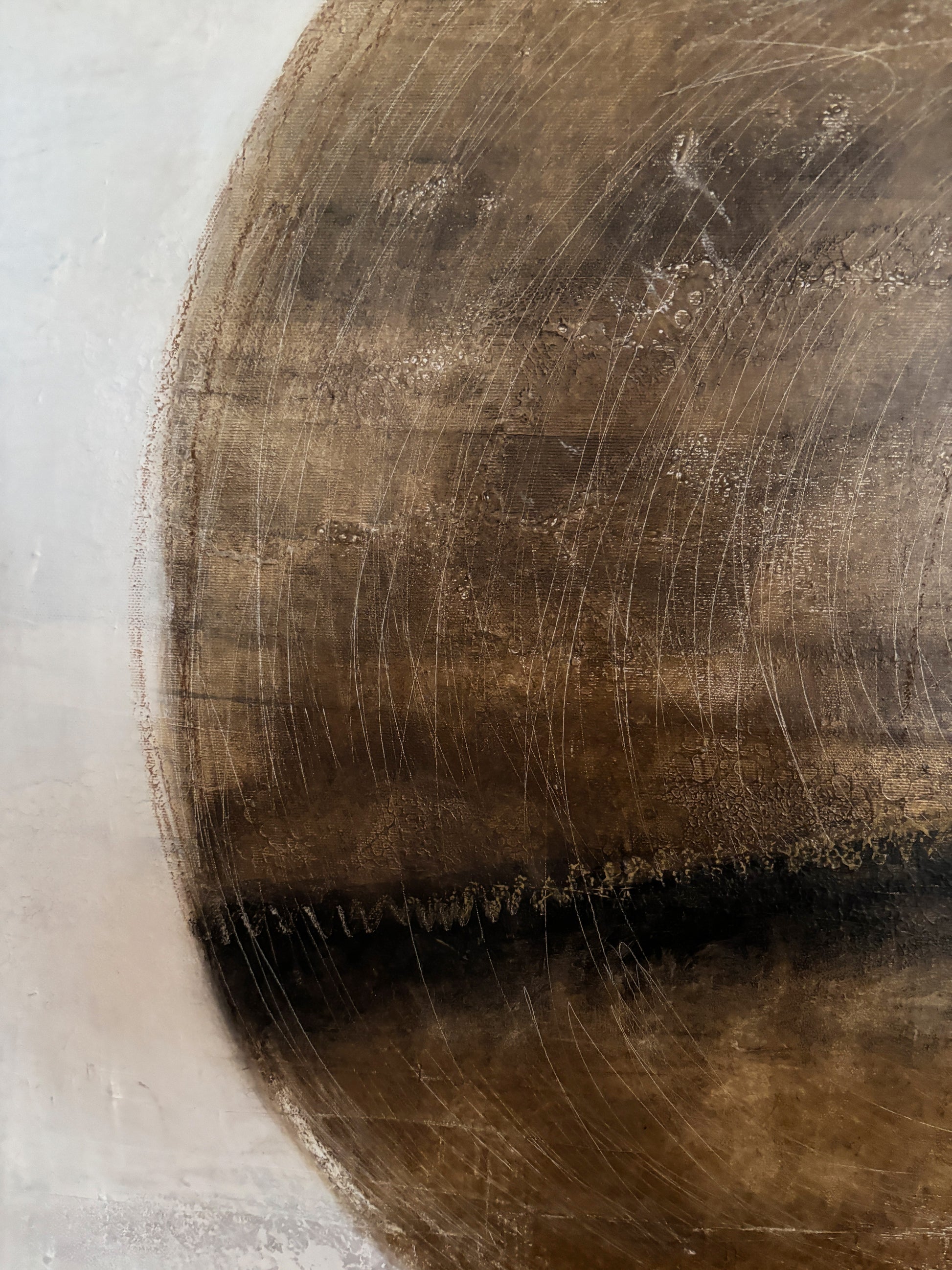 Kunst für Achtsamkeit abstraktes Ölbild mit Fokus-Wirkung.