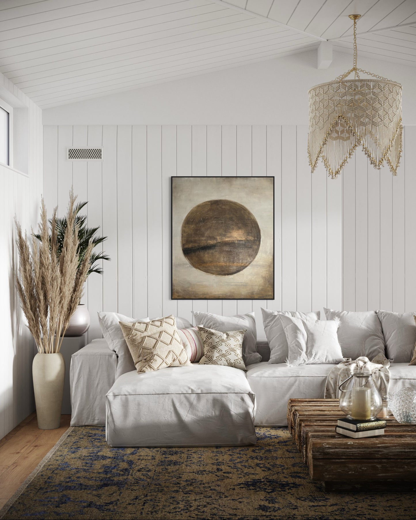 Großformatiges Wandbild für Büro und Konzentrationsräume.