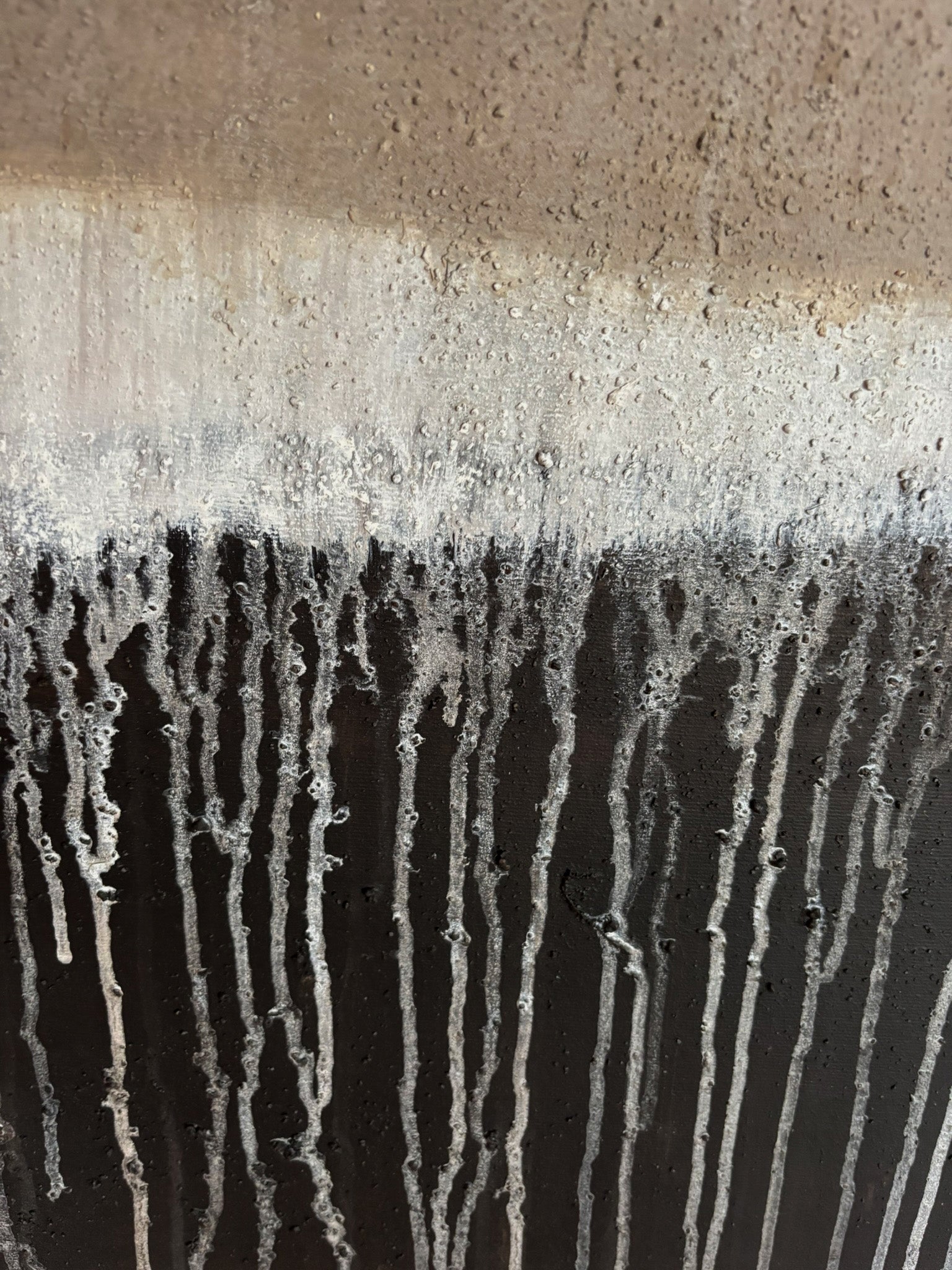Weitergehen, Serie Unter der Oberfläche, abstraktes Unikat 120×120 cm, österreichische Kunst
