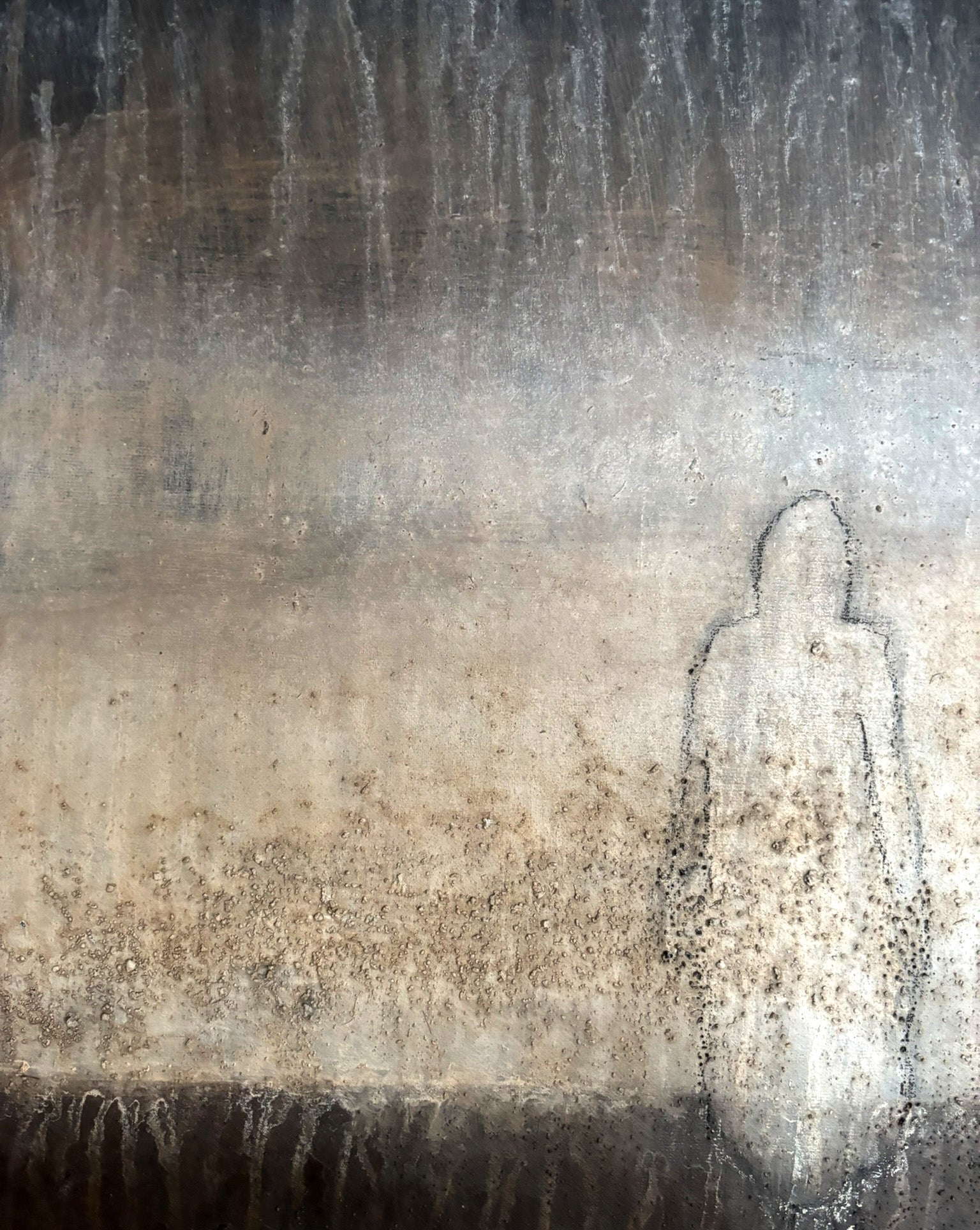  Goldakzent unten rechts, Symbol für das Wesentliche, Detail Weitergehen Cornelia Hauch