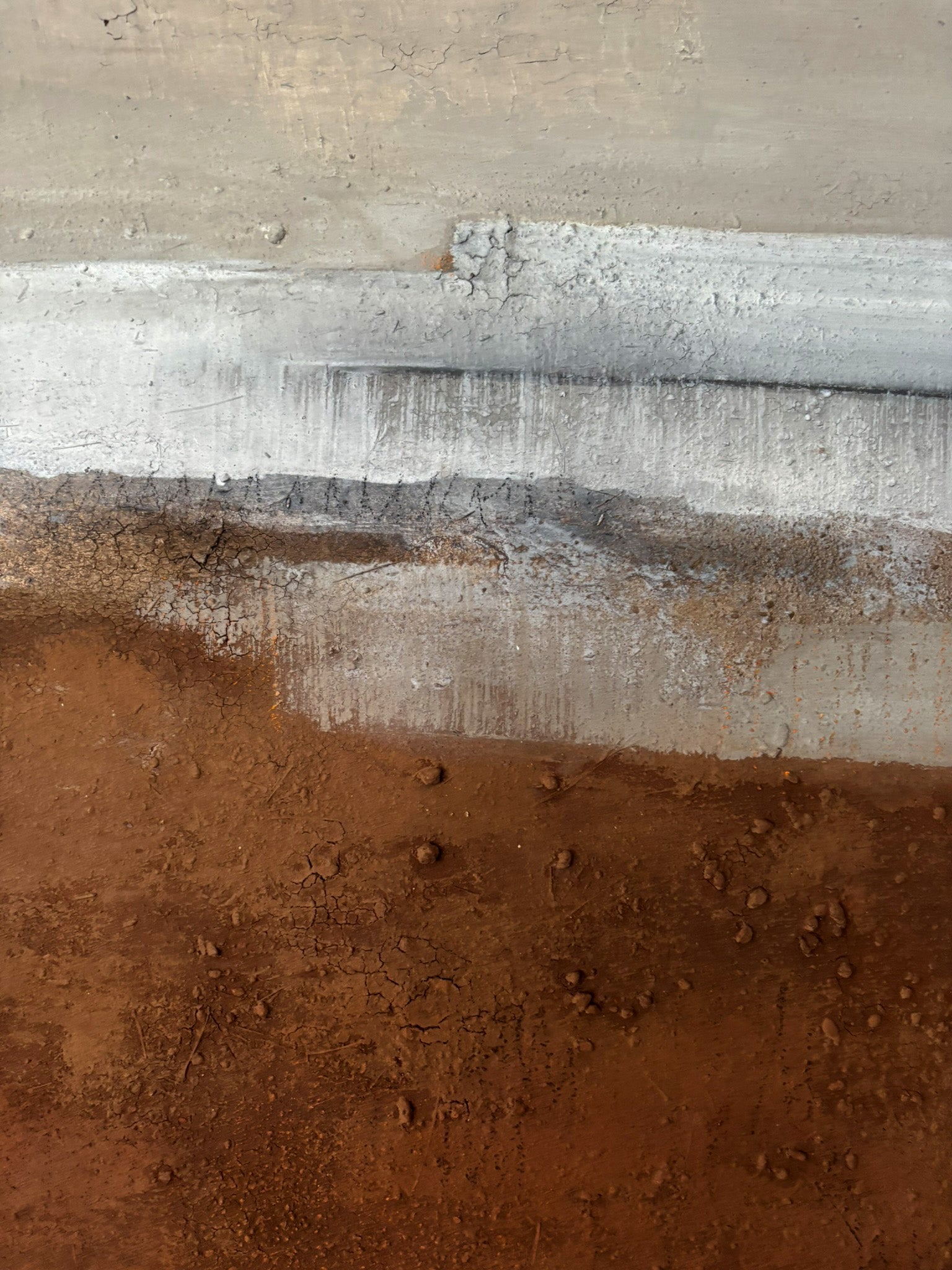 Modernes Statement-Piece für das Wohnzimmer abstrakte Kunst Am Pinienstrand.