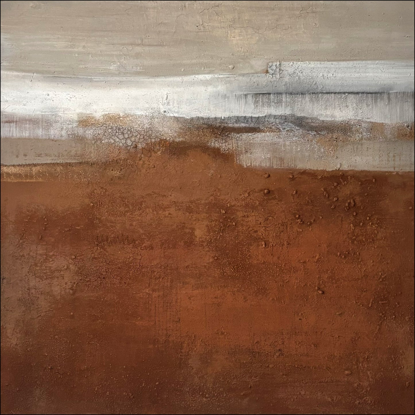 Originales Kunstwerk auf Keilrahmen gespannt fertig zum Aufhängen 120x120.