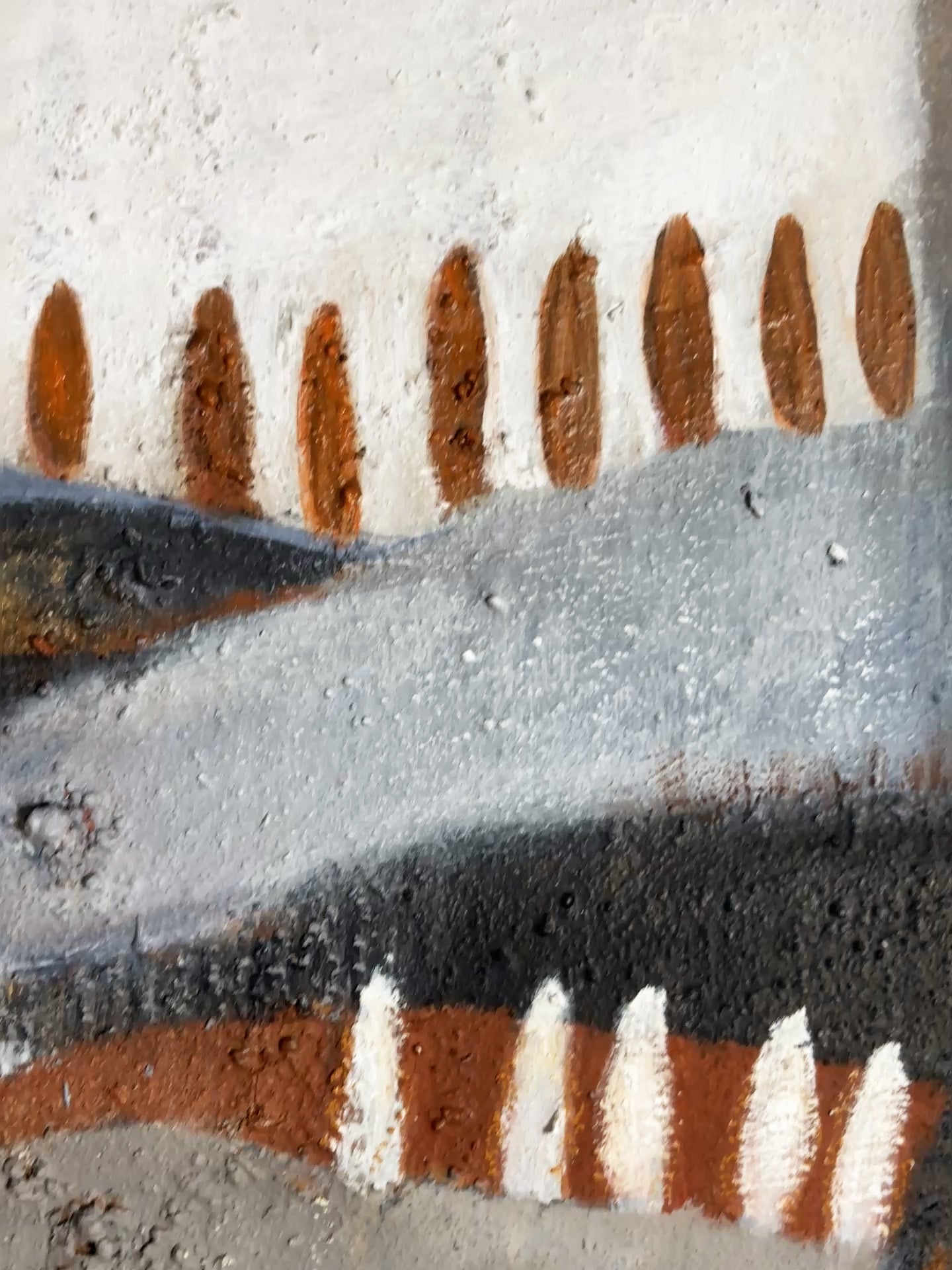 Abstrakte Landschaftsmalerei mit emotionaler Erinnerung und zeitloser Ästhetik