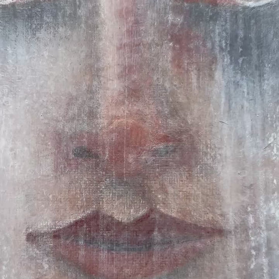 Kunstwerk Abtauchen aus der Serie Innenwelten mit reduzierter Farbigkeit und emotionaler Tiefe Video